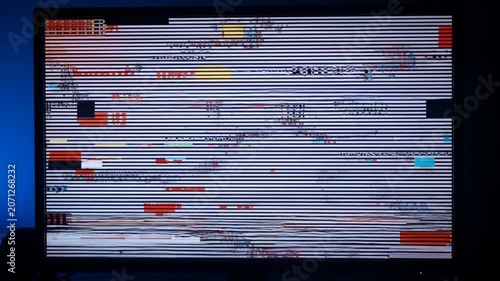 Digital Glitch Screen Display