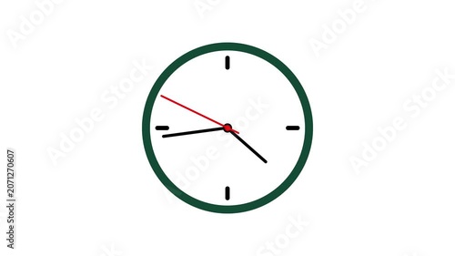 Modern Digital Clock with Futuristic Time Interface Animation
