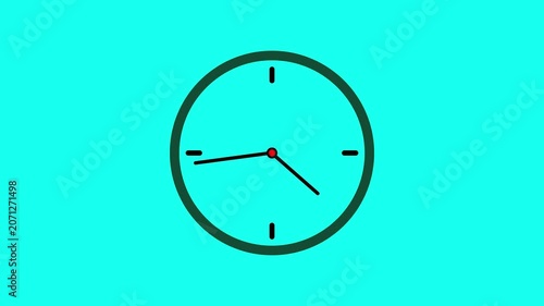 Modern Digital Clock with Futuristic Time Interface Animation