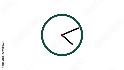Futuristic Digital Clock with Glowing Time Display Animation