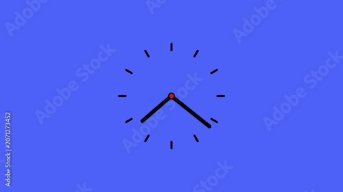Futuristic Digital Clock with Glowing Time Display Animation