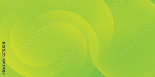 Abstract lime green gradient background with overlapping translucent circles