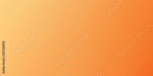 Abstract orange and yellow gradient background with dynamic diagonal lines pattern