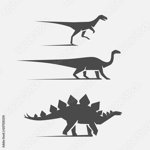 Dinosaurs silhouette
