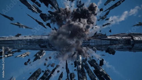 Spacecraft Explodes Mid-Flight