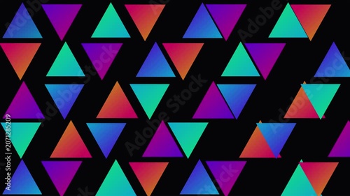 abstract vibrant geometric tessellation shifting pattern background