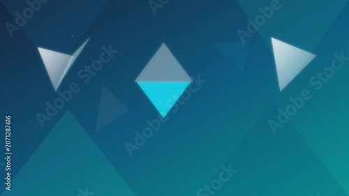 abstract shimmering diamond crystal vector motion background