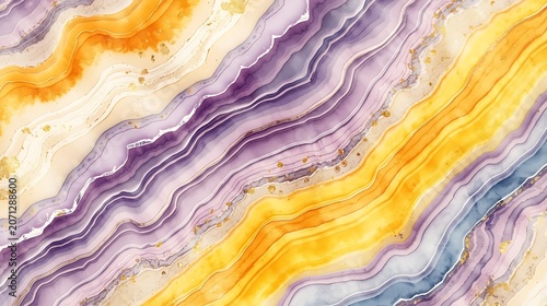 Create a seamless repeating agate-inspired abstract pattern featuring flowing layered mineral bands and organic geode formations.