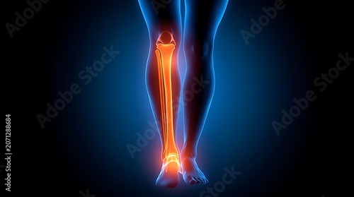 Show points inside a sciatic nerve leg highlight the painful sensation 