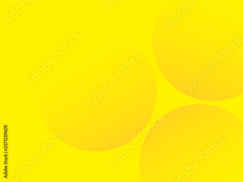 White circle geometric yellow abstract background. vector