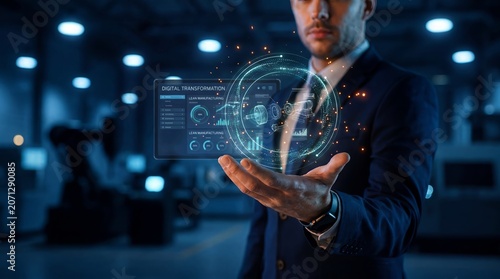 AI-powered business technology concept featuring intelligent analytics systems, machine learning insights, digital innovation, and enterprise automation solutions.