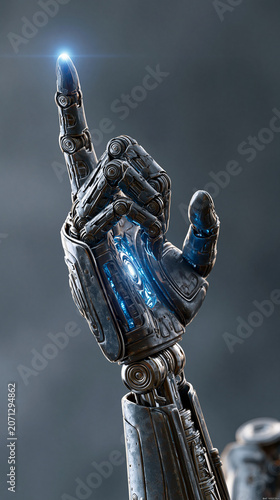 Robotic Finger Pointing Up:...