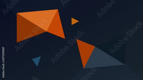 abstract geometric origami style vector motion background