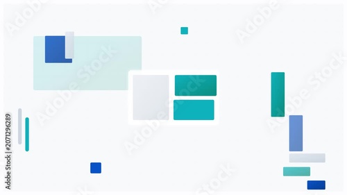 abstract geometric flat design tech vector animation