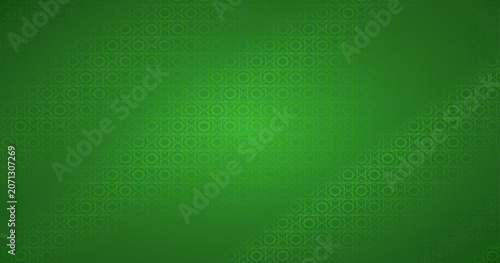 Green Islamic Geometric Pattern Background with Traditional Arabic Ornament Design