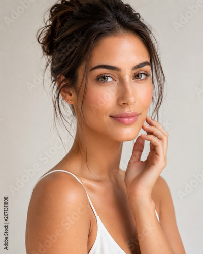 Woman with perfect skin