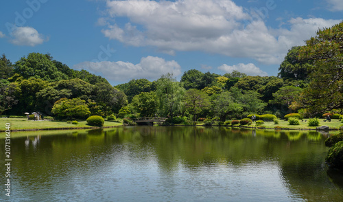 Fotografie Shinjuku Gyoen National Garden in Tokyo