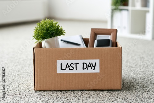 Cardboard box labeled 
