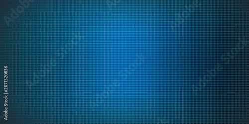 Blue pop art dots pattern on dark gradient backdrop.