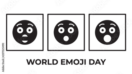 Surprised Emoji Vector Faces Collection of Shocked and Amazed Expressions