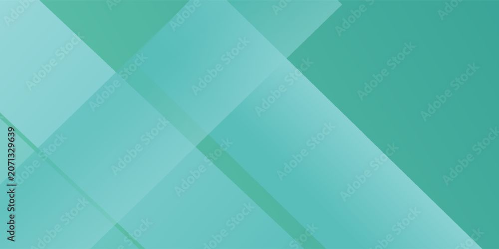 Fototapeta premium Abstract geometric background with teal and turquoise green gradient diamond shapes eps10