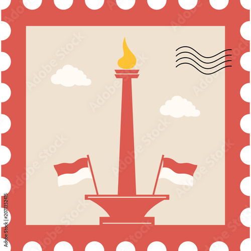 Postage Stamp Indonesia