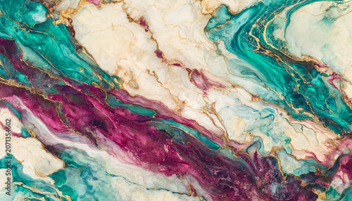 Vibrant ink plumes create a watercolor bloom on a canvas