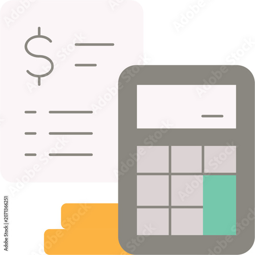 Cuadro en lienzo Budget Estimate Illustration