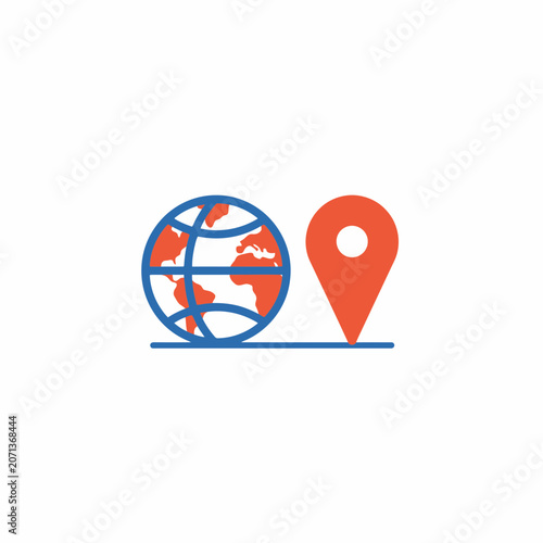 Global Location Vector Icon
