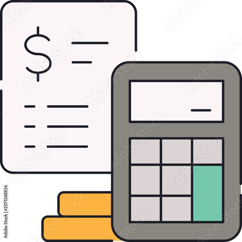 Принти на полотні Budget Estimate Sticker