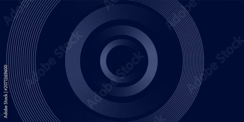 abstract dark blue background with circles. Vector Eps10