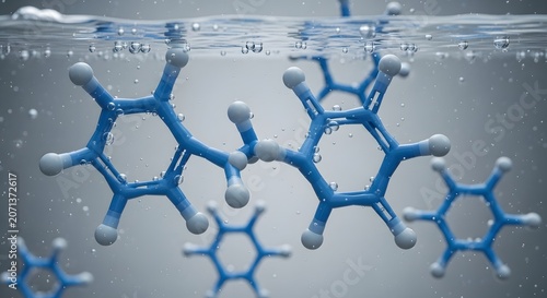 Scientific molecular structure chemical bonds laboratory model presentation backdrop
