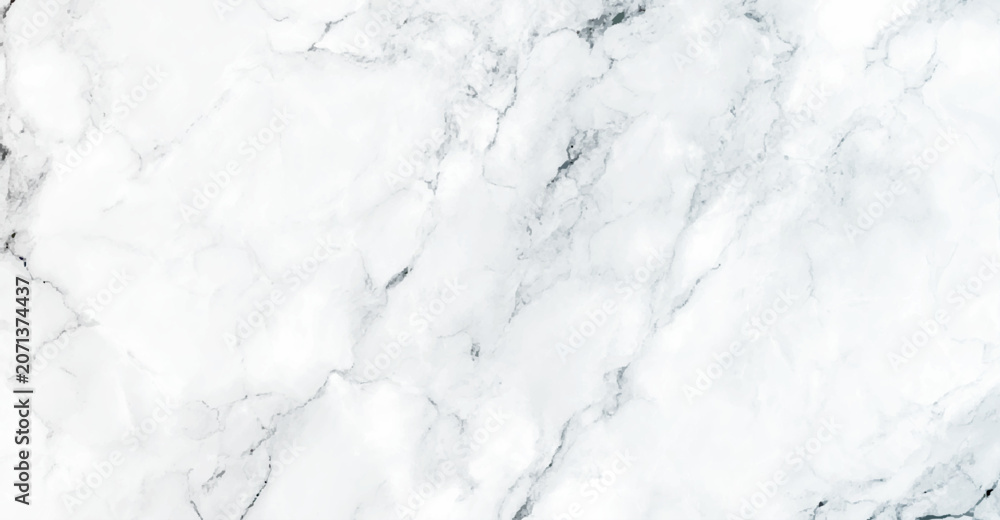 Obraz premium White marble texture with gray veins on a natural stone surface
