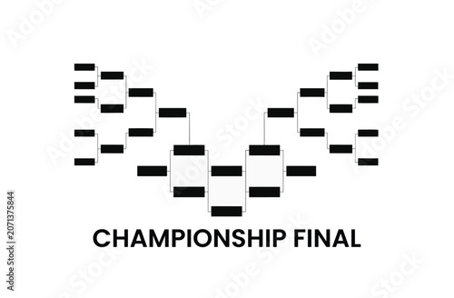 Championship Final Tournament Bracket Competition Ladder Sports Playoff Background