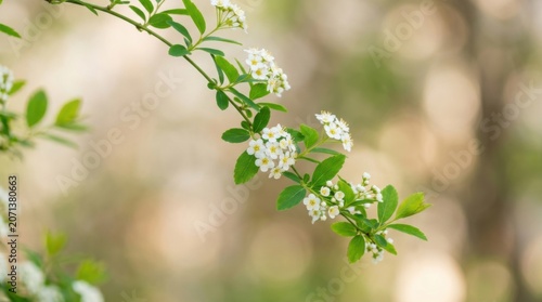 Blooming Branch With Bokeh
