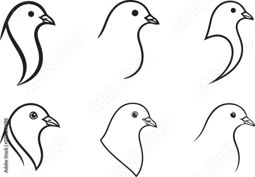 Dove art design in silhouette art.