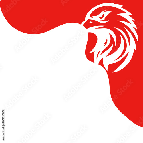 Garuda Silhouette Corner Frame