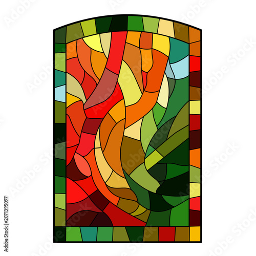 Gothic windows. Vintage frames. Church stained-glass windows