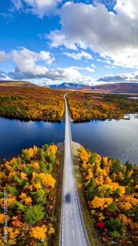 Autumn Road Bridge.