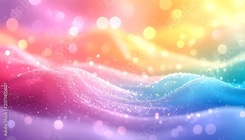 Vibrant Rainbow Abstract Background Texture.