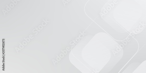 Cuadro en lienzo Vector white gradient color background with curve and swirl lines elegant