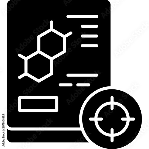 Fotografie Glyph Solid Accuracy Icon