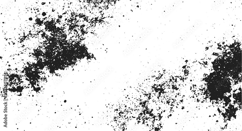Fototapeta premium Black and White Grunge Urban Texture Vector with Copy Space, Abstract Dust and Rough Dirty Wall Background Design.