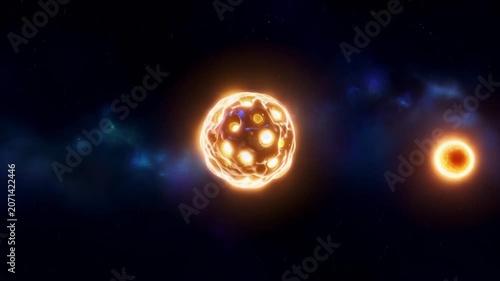 Atomic Nuclei Fusion Reaction with Energy Release Flash