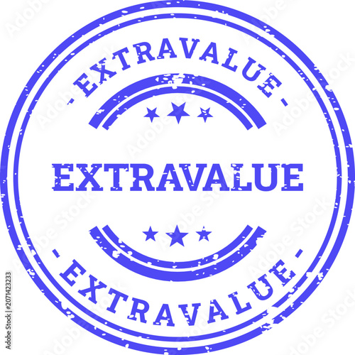 Fotografija Extravagance stamp graphic blue ink seal for promotions discounts and special of