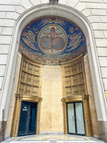 International Telephone Building Entrance