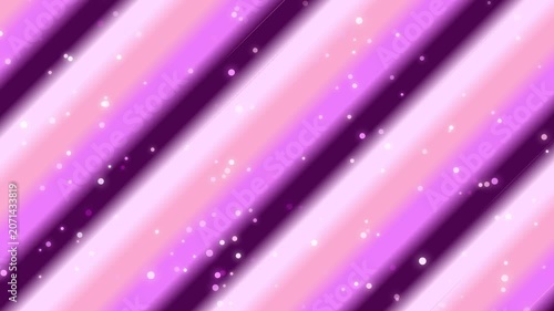 Vibrant diagonal stripes with sparkles in purple hues on a white background