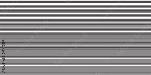 Gray Metallic Roller Shutter With Horizontal Lines and Industrial Texture Background