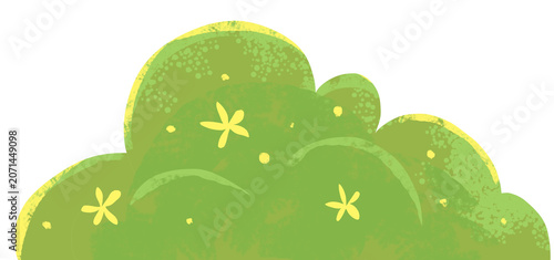 illustration of bushes