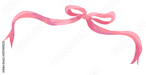 illustration of a pink bow
